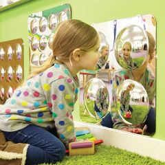 Large 4-Dome Acrylic Mirror 49cm