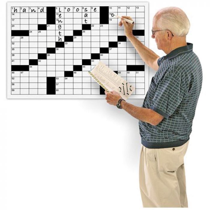 Giant Erasable Crossword Puzzle Set. 