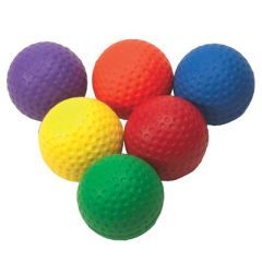 Colour Jumbo Golf Balls - Set of 6