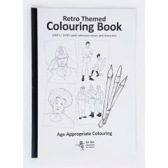 Retro-Themed Colouring Book - Adult TV Characters