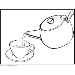 Simple Colouring & Sequencing - Time for Tea