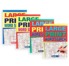 Word Search Large Print Book - Pack 4