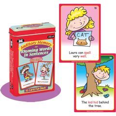Auditory Memory for Rhyming Words in Sentences Fun Deck 