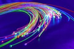 Ultra Violet Fibre Optics - 100 strands x 2m long