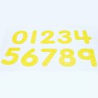 Transparent Numbers - Set of 10 - Yellow