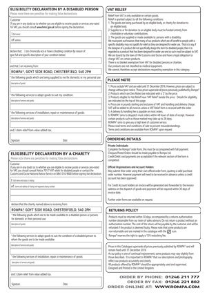 Winslow VAT Exemption Claim Form